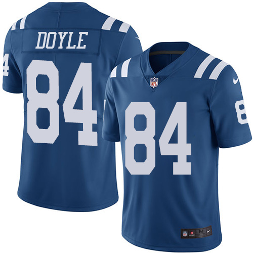Indianapolis Colts 84 Limited Jack Doyle Royal Blue Nike NFL Men Rush Vapor Untouchable jersey